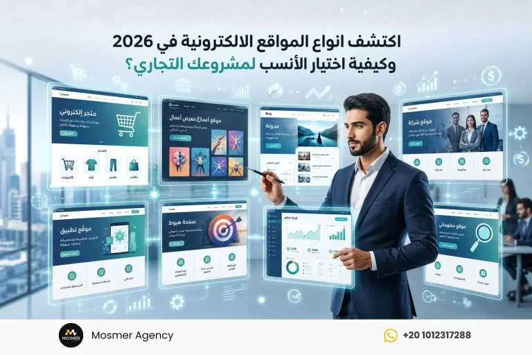 انواع المواقع الالكترونية